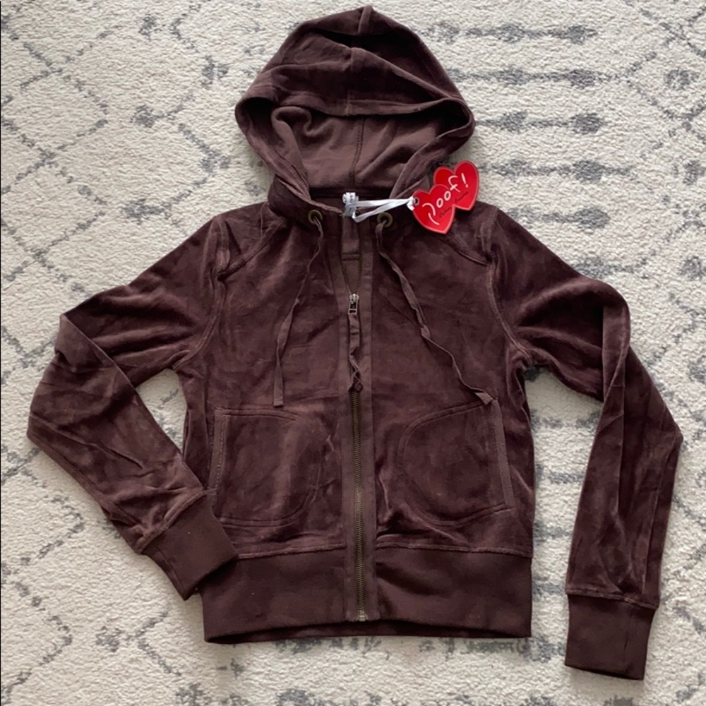 NWT Poof! Girls Zipper Hoodie L